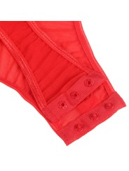 SUBBLIME TEDDY CON LIGUERO DETALLE TIRAS PECHO ROJO S M