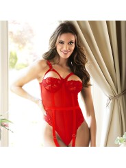 SUBBLIME TEDDY CON LIGUERO DETALLE TIRAS PECHO ROJO S M