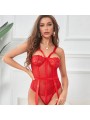 SUBBLIME TEDDY CON LIGUERO DETALLE TIRAS PECHO ROJO S M