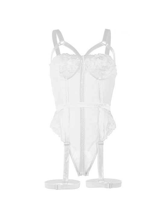 SUBBLIME TEDDY CON LIGUERO DETALLE TIRAS PECHO BLANCO S M