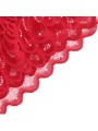 SUBBLIME BABYDOLL SATINADO CON ENCAJE ROJO S M