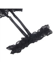 SUBBLIME TEDDY CON LIGA DETALLE ENCAJES Y TIRAS NEGRO S M