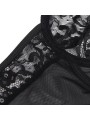 SUBBLIME TEDDY CON LIGA DETALLE ENCAJES Y TIRAS NEGRO S M