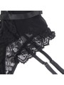 SUBBLIME TEDDY CON LIGA DETALLE ENCAJES Y TIRAS NEGRO S M