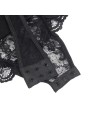 SUBBLIME TEDDY CON LIGA DETALLE ENCAJES Y TIRAS NEGRO S M