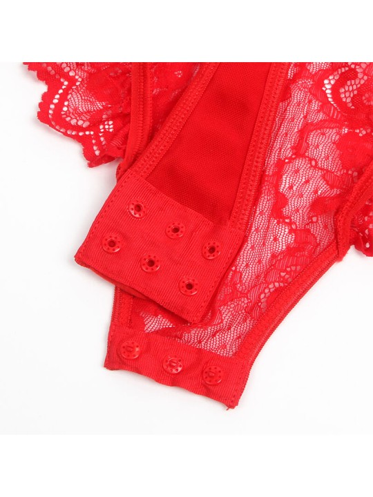 SUBBLIME TEDDY CON LIGA DETALLE ENCAJE Y TIRAS ROJO S M SUBBLIME TEDDY CON LIGA DETALLE ENCAJE Y TIRAS ROJO S M