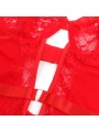 SUBBLIME TEDDY CON LIGA DETALLE ENCAJE Y TIRAS ROJO S M