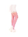LEG AVENUE MEDIAS CON ABERTURAS CORAZON LAZOS ROSA