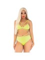 LEG AVENUE TOP BRAGAS CON TIRANTES AMARILLO