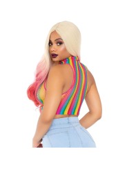 LEG AVENUE TOP DE REJILLA MULTICOLOR