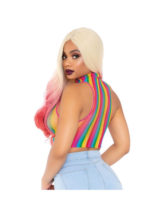 LEG AVENUE TOP DE REJILLA MULTICOLOR