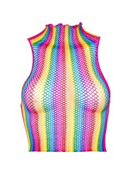 LEG AVENUE TOP DE REJILLA MULTICOLOR