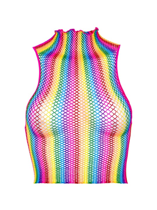 LEG AVENUE TOP DE REJILLA MULTICOLOR