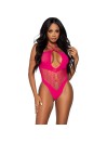 LEG AVENUE BODY ESCOTE ABIERTO CRUZADO VIOLETA