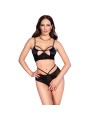 CHILIROSE CR 4703 SET DOS PIEZAS CROTCHLESS NEGRO S