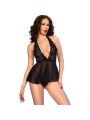 CHILIROSE CR 4720 BABYDOLL TANGA NEGRO S
