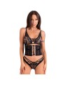 LIVCO CORSETTI FASHION CINEX ATLANTIN LC 90704 SET TRES PIEZAS NEGRO S M