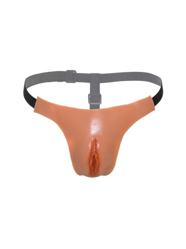 HIDDEN DESIRE ALTER EGO TANGA VAGINA ABIERTA AJUSTABLE NATURAL