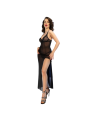 CHILIROSE CR 4723 BABYDOLL LARGO TANGA NEGRO S