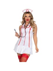 LEG AVENUE DISFRAZ ENFERMERA JEFA BLANCO M L