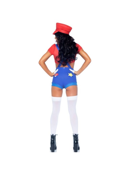 LEG AVENUE DISFRAZ SEXY MARIO BROS ROJO AZUL S