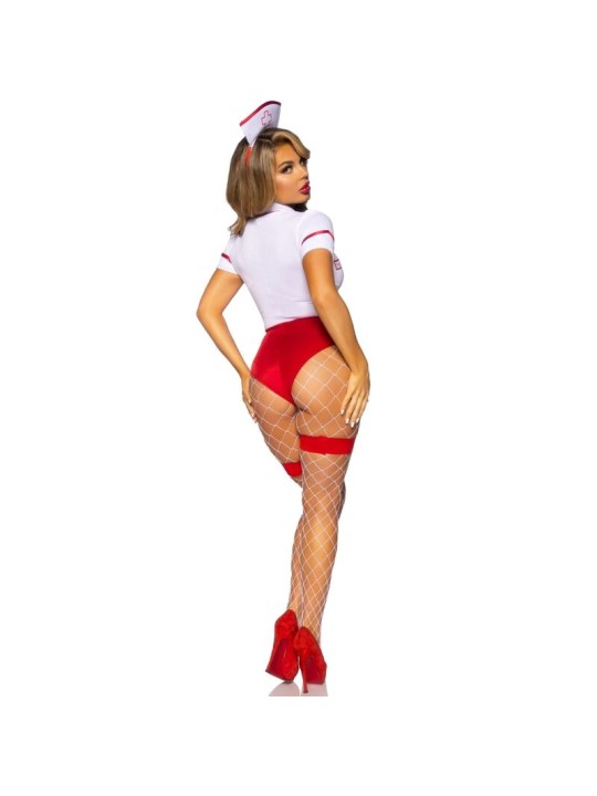 LEG AVENUE DISFRAZ ENFERMERA SEXY ROJO BLANCO M