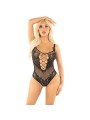 LEG AVENUE BODY DE REJILLA CON DIAMANTES NEGRO TALLA UNICA