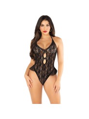 LEG AVENUE BODY CON LAZOS Y VOLANTES NEGRO TALLA UNICA