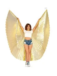 LEG AVENUE ALAS DE ISIS 360º BRILLANTES DORADO