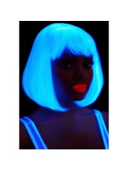 LEG AVENUE PELUCA CORTE BOB FOSFORESCENTE BLANCO