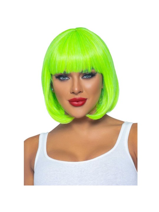 LEG AVENUE PELUCA BOB FLUORESCENTE VERDE NEON