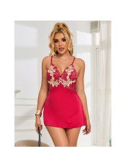 SUBBLIME 954123 BABYDOLL CON DISENO FLORAL ROJO S M