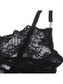 SUBBLIME 954185 BABYDOLL DE ENCAJE CON TIRANTES AJUSTABLES NEGRO S M