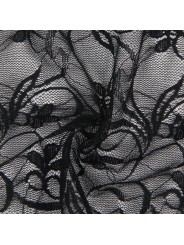 SUBBLIME 954185 BABYDOLL DE ENCAJE CON TIRANTES AJUSTABLES NEGRO S M