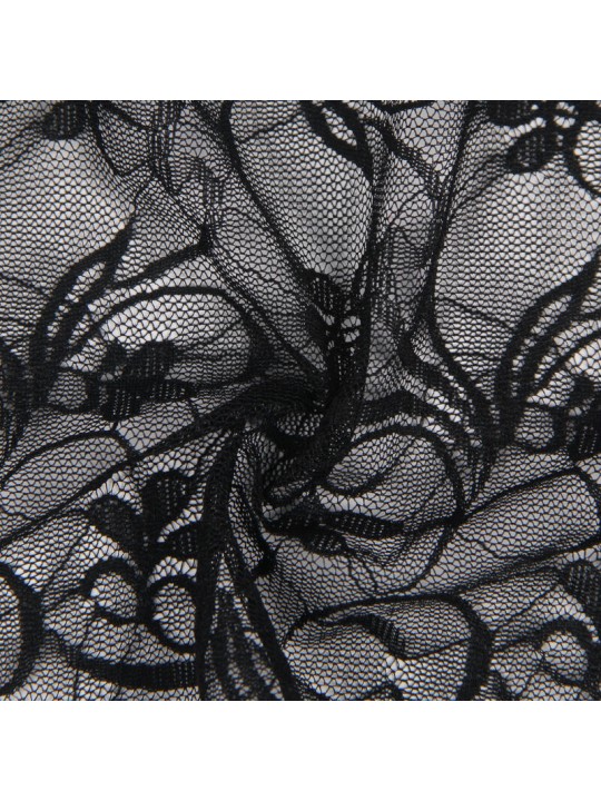 SUBBLIME 954185 BABYDOLL DE ENCAJE CON TIRANTES AJUSTABLES NEGRO S M