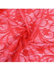 SUBBLIME 954208 BABYDOLL DE ENCAJE CON TIRANTES AJUSTABLES ROJO S M