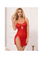 SUBBLIME 954208 BABYDOLL DE ENCAJE CON TIRANTES AJUSTABLES ROJO S M