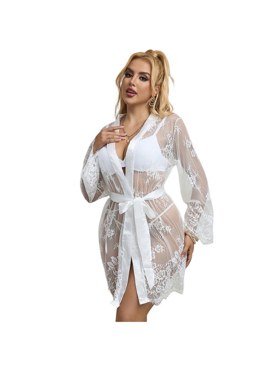 SUBBLIME 954369 CAMISON DE MANGA LARGA CON DISENO FLORAL BLANCO S M