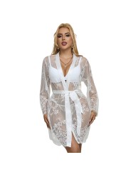 SUBBLIME 954369 CAMISON DE MANGA LARGA CON DISENO FLORAL BLANCO S M