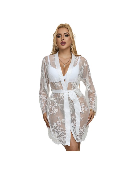 SUBBLIME 954369 CAMISON DE MANGA LARGA CON DISENO FLORAL BLANCO S M