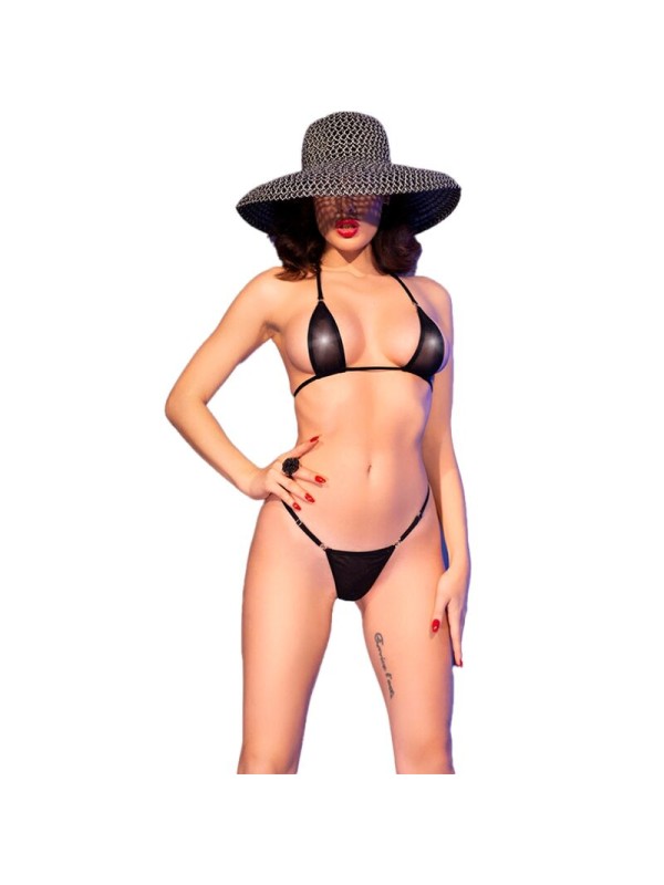 CHILIROSE CR 4840 MICRO BIKINI NEGRO S M