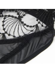 SUBBLIME 955212 BODY TRANSPARENTE CON ENCAJE HUECO NEGRO S M