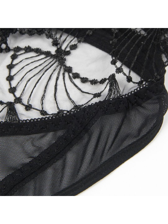 SUBBLIME 955212 BODY TRANSPARENTE CON ENCAJE HUECO NEGRO S M