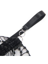 SUBBLIME 955212 BODY TRANSPARENTE CON ENCAJE HUECO NEGRO S M