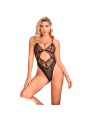 SUBBLIME 955229 BODY TRANSPARENTE CON ENCAJE HUECO NEGRO L XL
