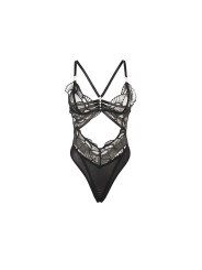 SUBBLIME 955229 BODY TRANSPARENTE CON ENCAJE HUECO NEGRO L XL