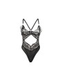 SUBBLIME 955229 BODY TRANSPARENTE CON ENCAJE HUECO NEGRO L XL