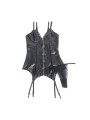 SUBBLIME 955465 BODY CON CREMALLERA DE CUERO NEGRO L XL