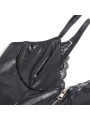 SUBBLIME 955465 BODY CON CREMALLERA DE CUERO NEGRO L XL