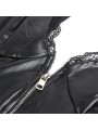 SUBBLIME 955465 BODY CON CREMALLERA DE CUERO NEGRO L XL